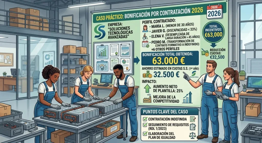 Bonificaciones por contratación en 2026
