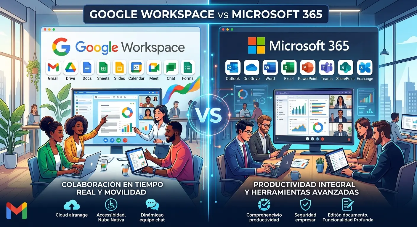Google Workspace o Microsoft 365 para tu despacho