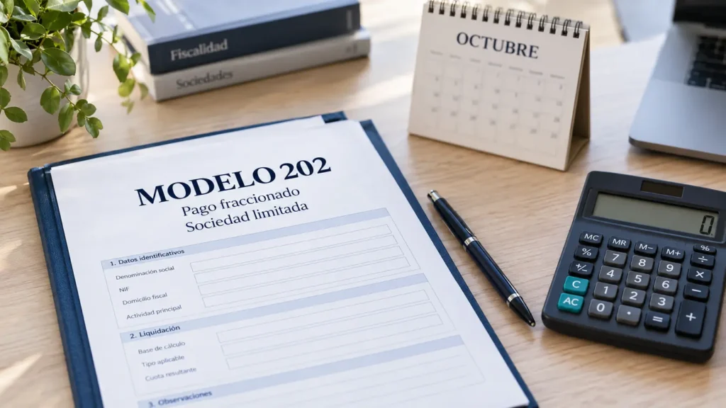 Modelo 202 de octubre para tu SL