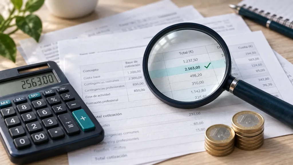Regularización de cuotas de autónomos: cómo revisar si el cálculo de la TGSS es correcto 4 Regularización de cuotas de autónomos