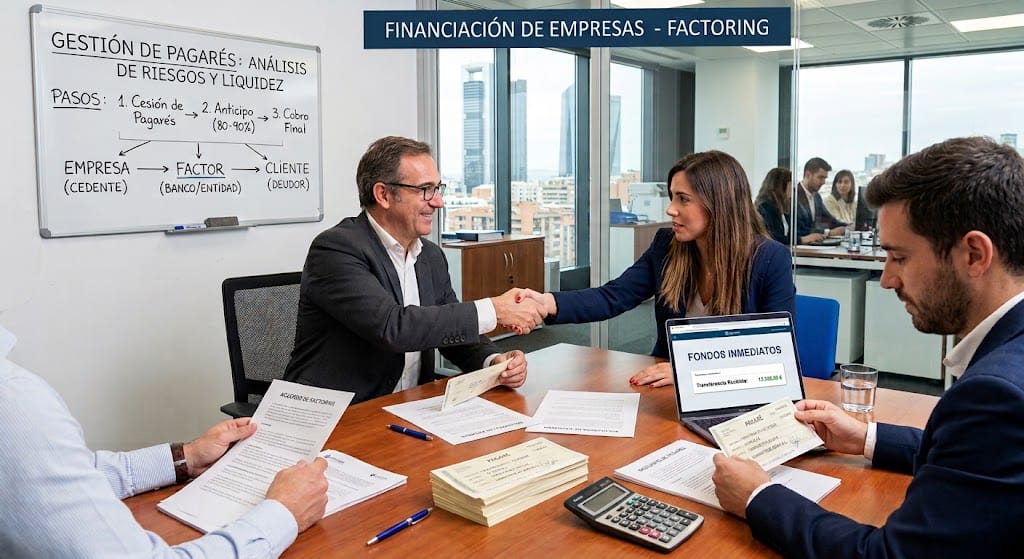 Factoring o descuentos de pagarés
