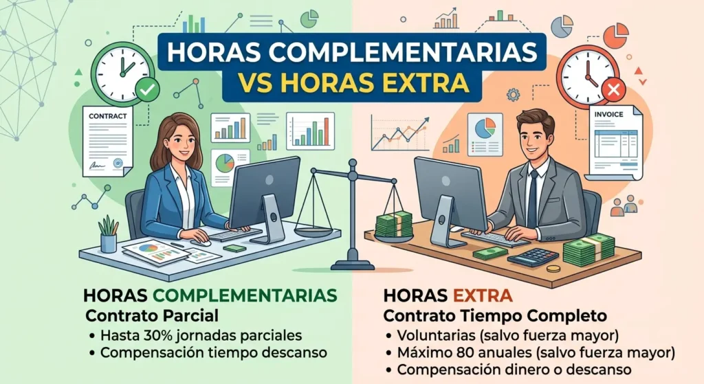 Horas complementarias y horas extra