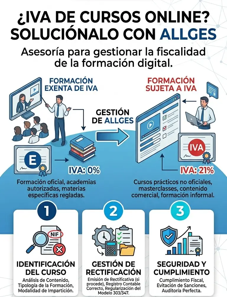 IVA de cursos online